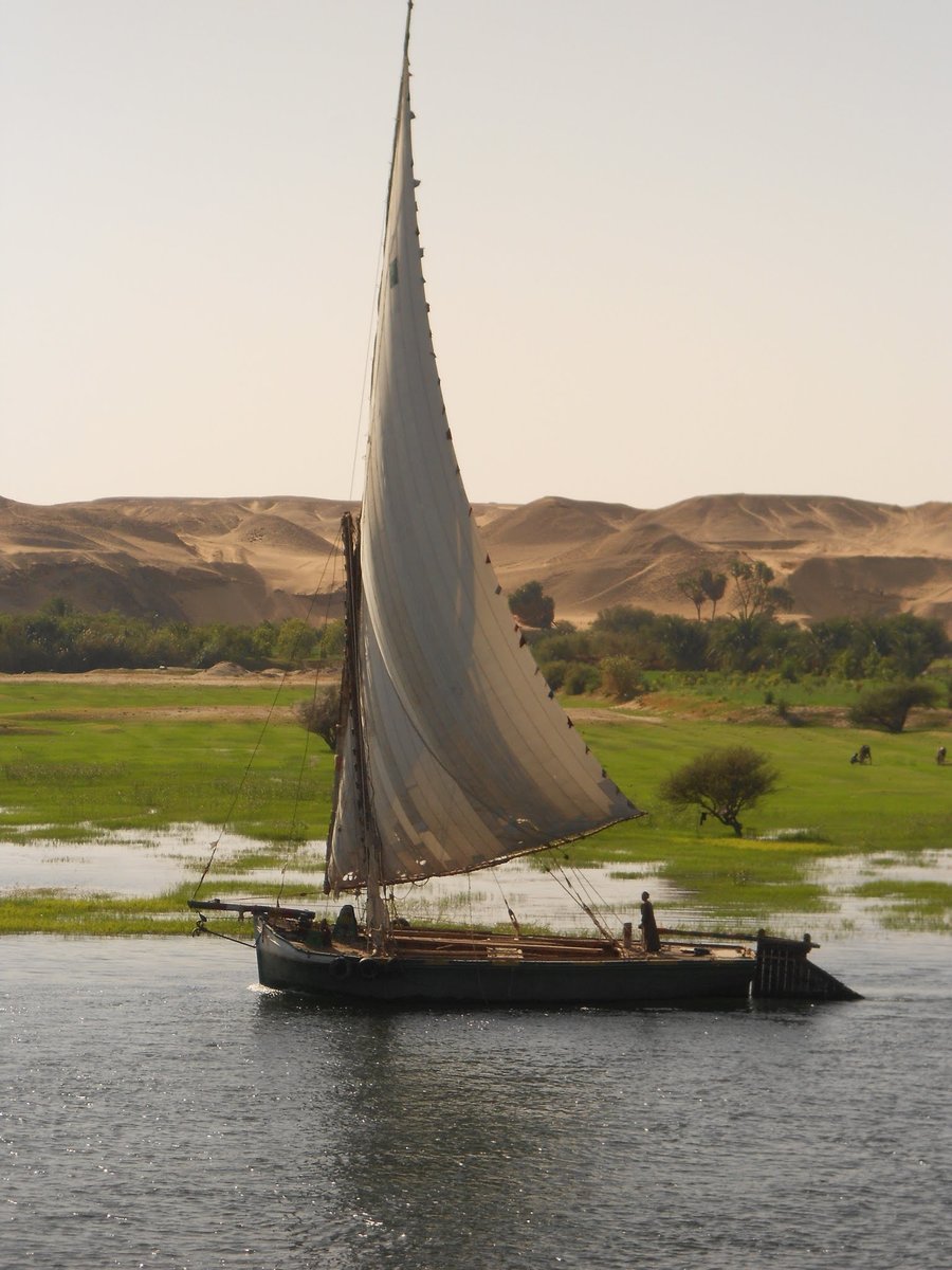 Egipto_paisaje barco - egipto barco - оригинал