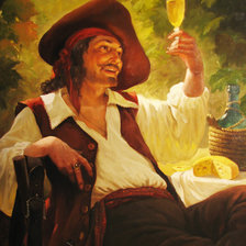 Схема вышивки «кавалер с бокалом»