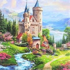 Схема вышивки «Zámoček»