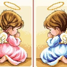 Схема вышивки «Praying Angels»