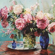 Схема вышивки «Букеты»