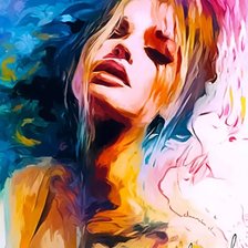 Схема вышивки «Девушка»