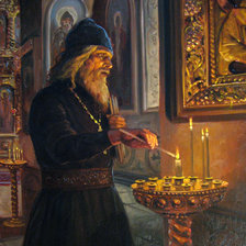 Схема вышивки «монах»