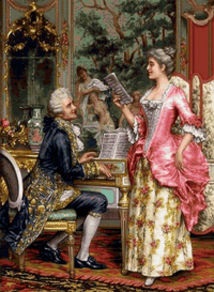 урок пения - картина - предпросмотр