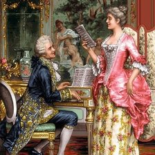 Схема вышивки «урок пения»