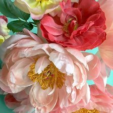 Схема вышивки «Пионы»