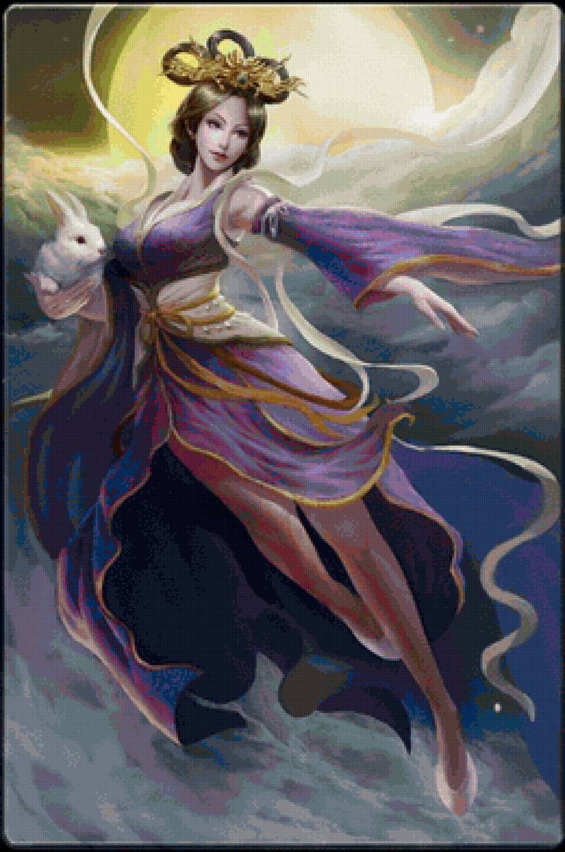 Богиня луны - боги. луна. кролики. мифология. - предпросмотр