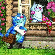 Схема вышивки «Письмо любви»