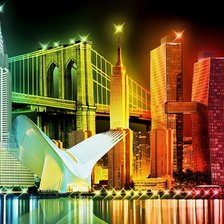 Схема вышивки «Город»