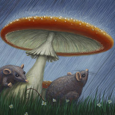 Схема вышивки «мышки»