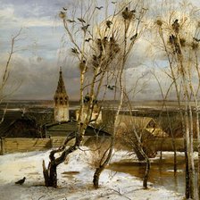 Схема вышивки «Грачи прилетели»