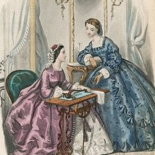 Схема вышивки «vintage ladys»