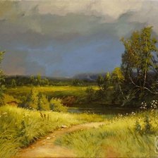 Схема вышивки «Шишкин "Перед грозой"»