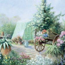 Схема вышивки «carreta»