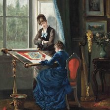 Схема вышивки «stitching ladys 2»