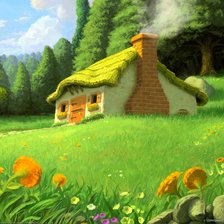 Схема вышивки «Домик»