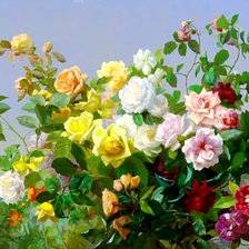 Схема вышивки «Розы»