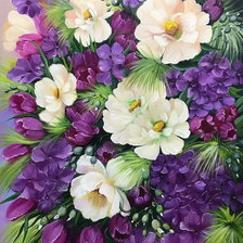 Схема вышивки «Цветы»