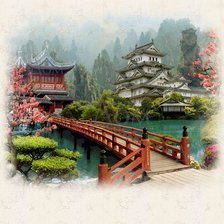 Схема вышивки «япония»