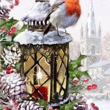 Схема вышивки «Снегирь»