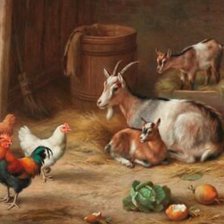 Схема вышивки «En el granero»