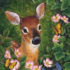 Схема вышивки «Олененок»