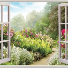 Схема вышивки «Вид из окна»