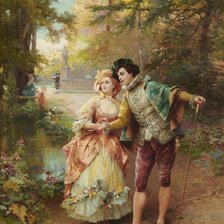 Схема вышивки «на прогулке»