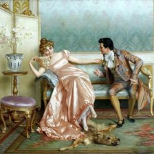 Схема вышивки «свидание»