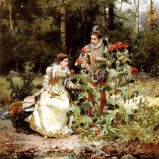 Схема вышивки «у пруда»