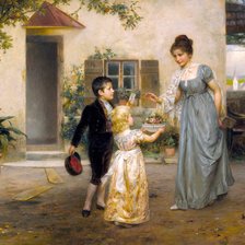 Схема вышивки «на прогулку»