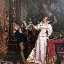 Схема вышивки «кавалер»