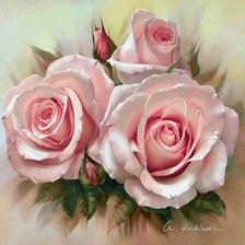 Схема вышивки «розы»