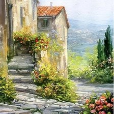 Схема вышивки «Италия»