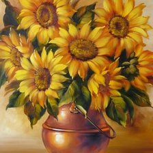 Схема вышивки «Подсолнухи»