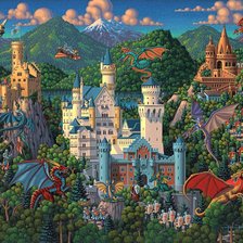 Схема вышивки «ЭРИК ДАУДЛ. СТРАНА ДРАКОНОВ»