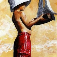 Схема вышивки «niños»