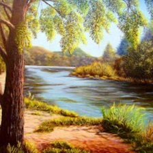 Схема вышивки «El rio»