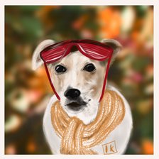 Схема вышивки «Собака»