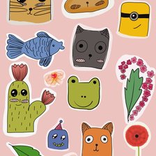 Схема вышивки «Животные»