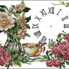 Схема вышивки «часики 1»