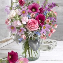 Схема вышивки «Цветы»