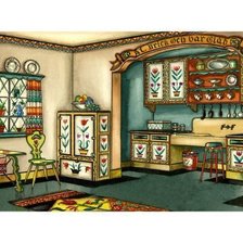 Схема вышивки «Old Kitchen»