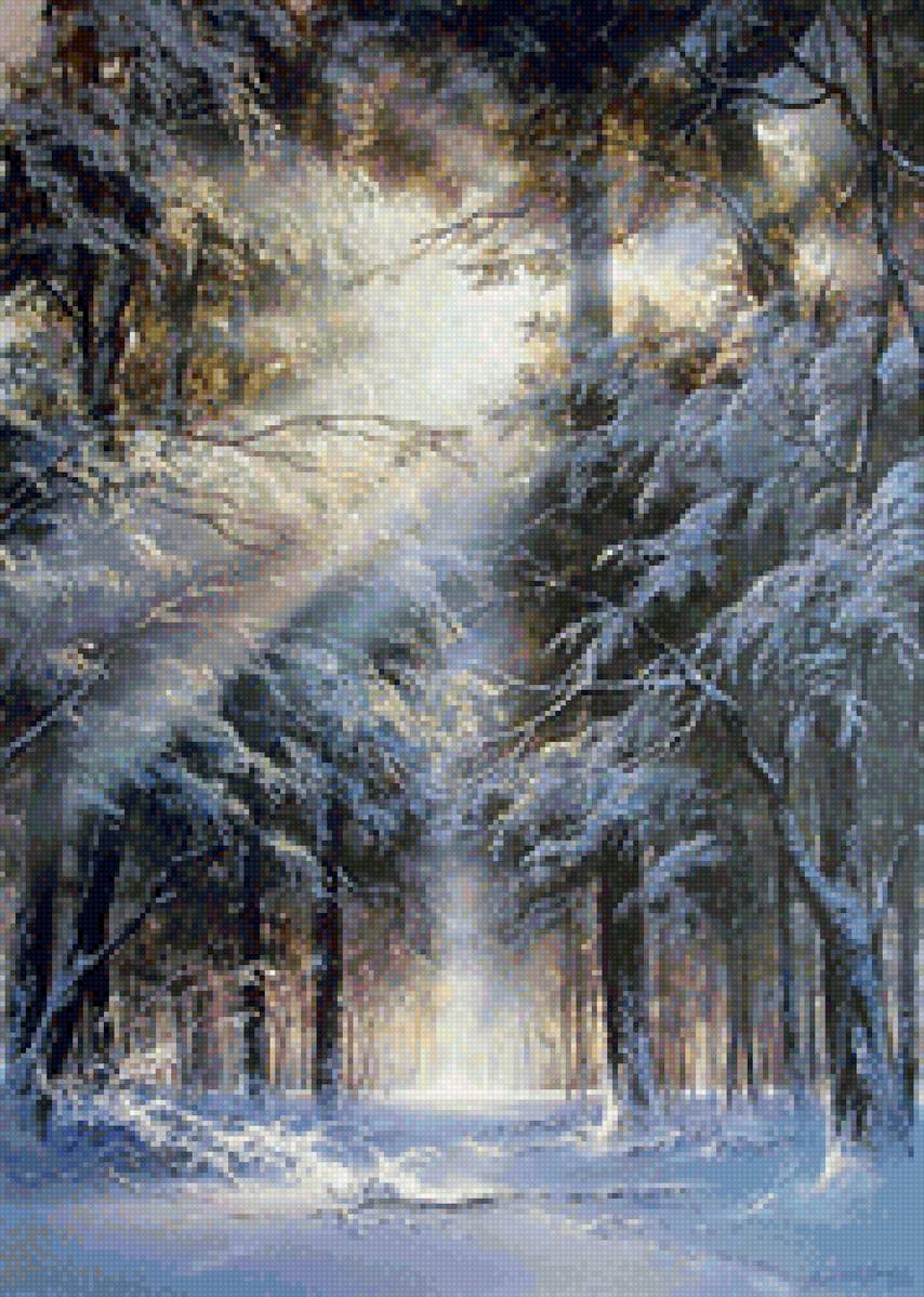 зимний лес - зима лес снег - предпросмотр