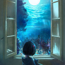 Схема вышивки «ночь»