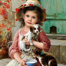 Схема вышивки «niños»