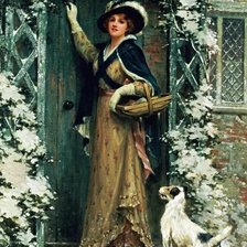 Схема вышивки «визит»