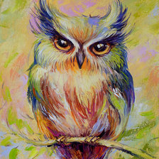 Схема вышивки «сова»