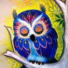 Схема вышивки «сова»