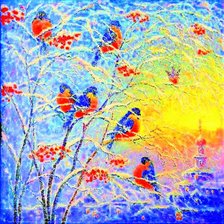 Схема вышивки «зима»